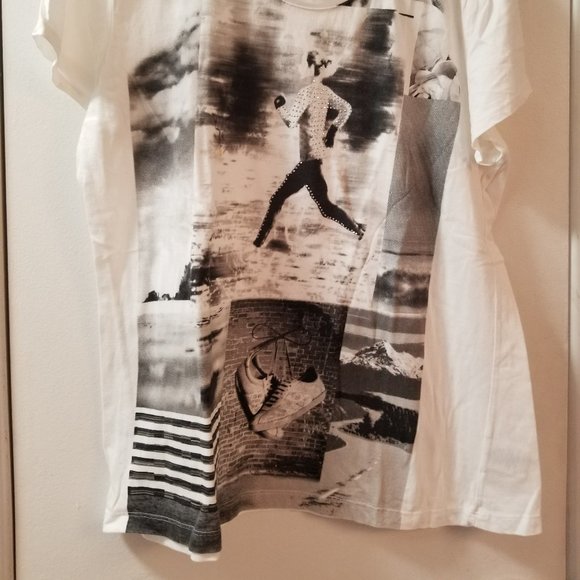 Style and Co Short sleeve studded tee - Picture 2 of 6